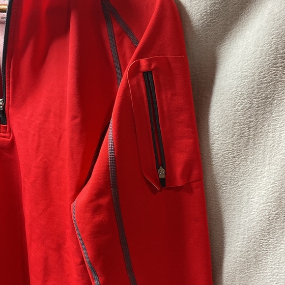 Stoic red 1/4 zip pullover size medium - Picture 5 of 6